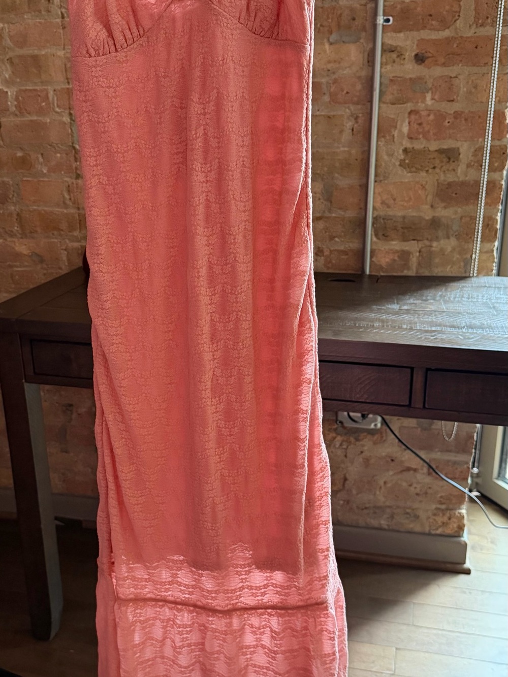 No Boundaries Rose Pink Lace Maxi Dress